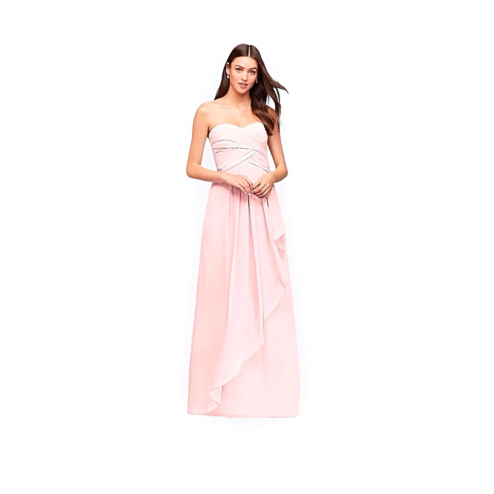 David’s Bridal Long Strapless Bridesmaids Dress